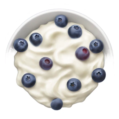 yoghurt bowl with grapes and blueberries sticker