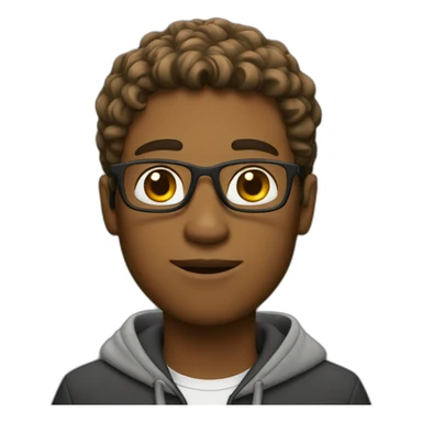 Guy university student sticker