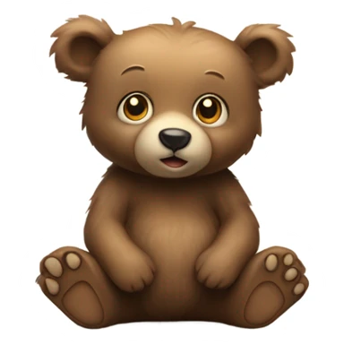 cute baby bear sticker