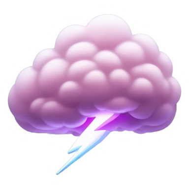 Pink thunderstorm cloud  sticker