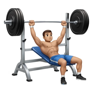 bench press with barbell sticker