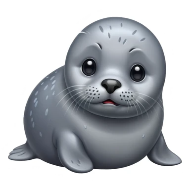 sad seal barking sticker