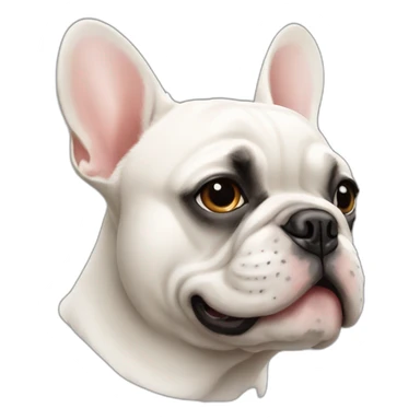dog French Bulldog in profile sticker
