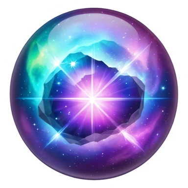 Nebula Gemstone Crystal Orb sticker