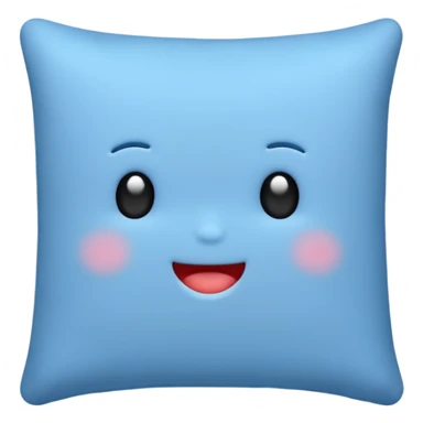 blue pillow sticker