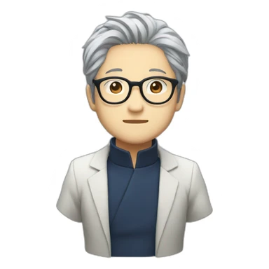 Satoru Gojo with glasses sticker