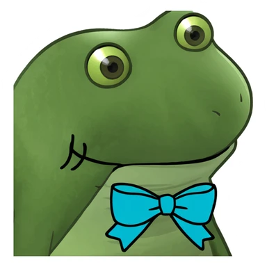 Headshot with bow sticker