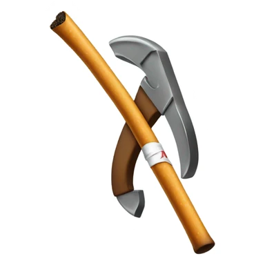 Crowbar smoking a cigarette  sticker