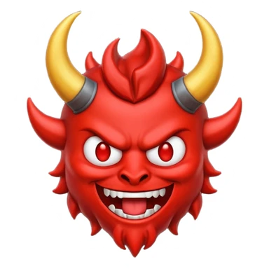 Emoji de diablo con sicario sticker