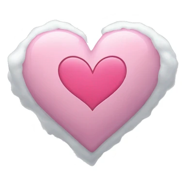 Herz mit einer rosa Schneeflocke  sticker