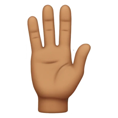 Brown finger pointed down sticker