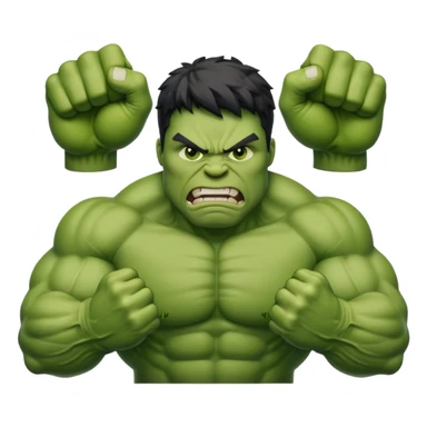 Strong Hulk emoji sticker