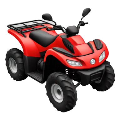 red quad bike sticker