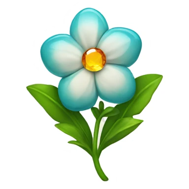 Dimond as a flowe sticker