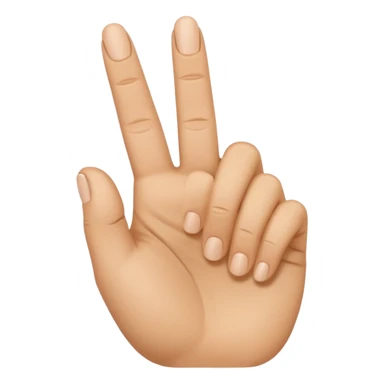 I want an emoji that looks like these👌🏻🤏🏻but i want that the the middle vinger touches the tumb and the other vingers dont. sticker