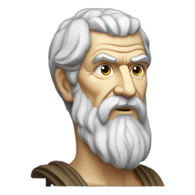 ancient Greek philosopher Epicurus sticker
