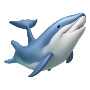 Dauphin saute par dessus une baleine sticker