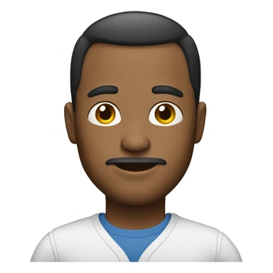 Man with a combover hairstyle sticker