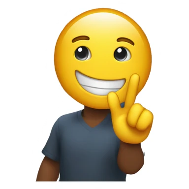 Emoji waving around the hong ko sticker