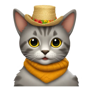 Cat-branca-festa junina sticker
