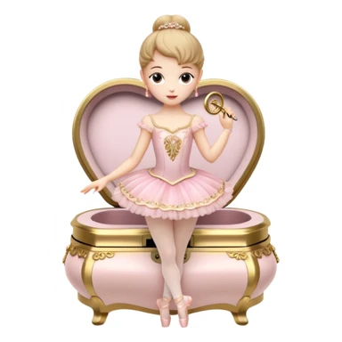Ballerina Jewelry Music Box sticker