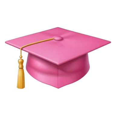 Pink graduation cap  sticker