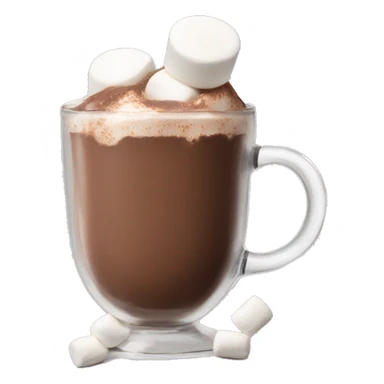 hot chocolate with marshmallow  sticker