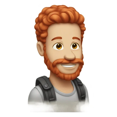 Doodle with red hair  sticker