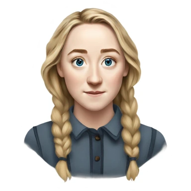Saoirse Ronan realistic sticker
