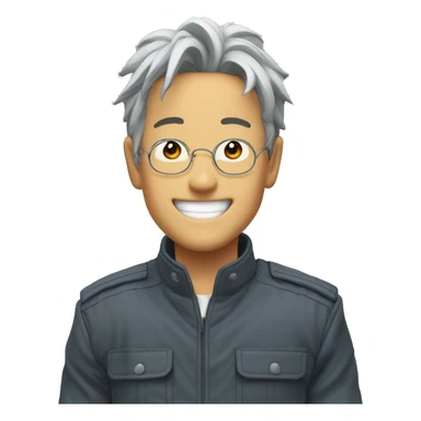 gojo satoru outdoor smile sticker