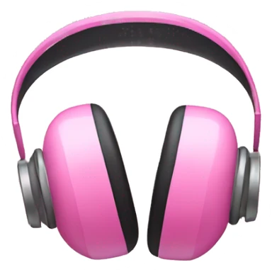 Pink headphones with a bow sticker
