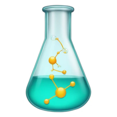 RNA in an Erlenmeyer flask sticker
