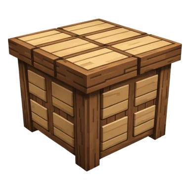 Minecraft crafting table sticker