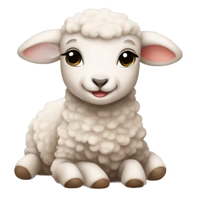 baby lamb sticker