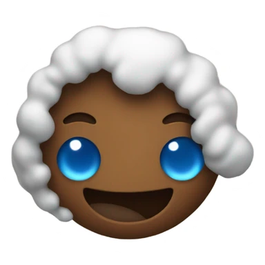 Poop with halo sticker