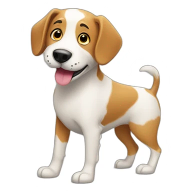 a dog that plays piano sticker