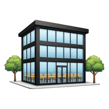 Corporate canteens as buildong outside view sticker