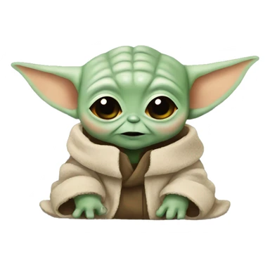 Baby baby yoda sticker