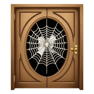 spider webs on door sticker