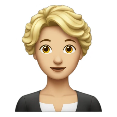 Une femme allemande  sticker