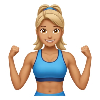 Gym girl sticker