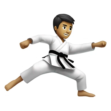 taekwondo kick sticker
