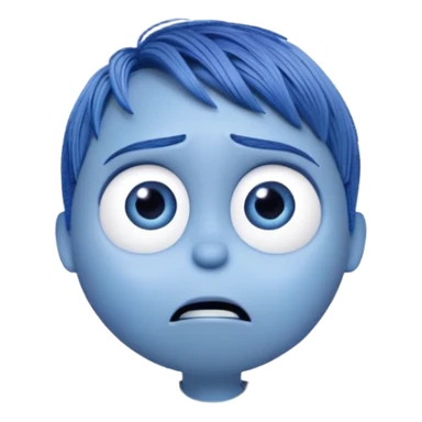 Fear character from inside out movie sticker