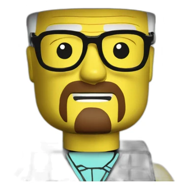 Walter white in lego sticker
