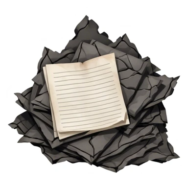 Burned love notes sticker