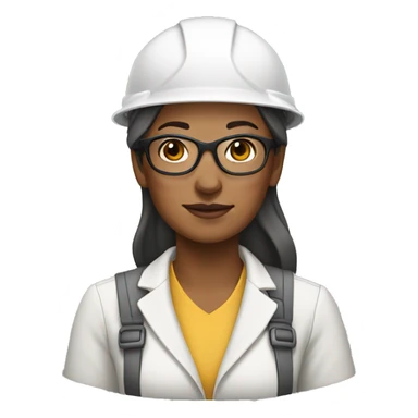 An women architect capibara sticker