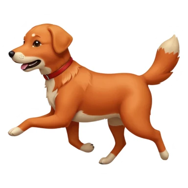 Labrador foxy red running sticker