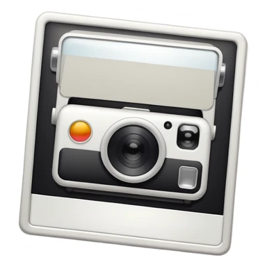 polaroid frame neutre sticker