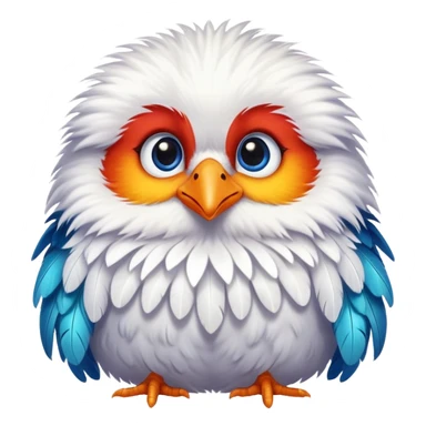 Cute bird with loving eyes sticker