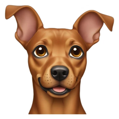 Light Brown pinscher sticker
